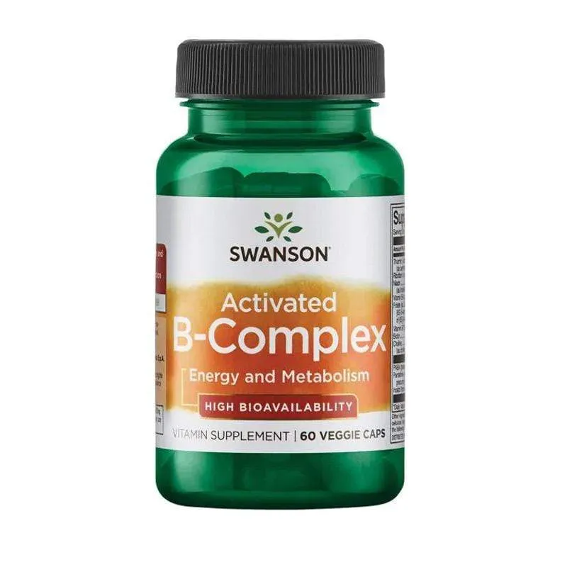 Aktivirani B-kompleks visoke bioraspoloživosti Swanson 60 kapsula