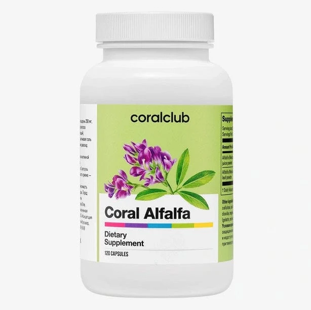 Alfalfa list i sok u prahu CoralClub 120 kapsula