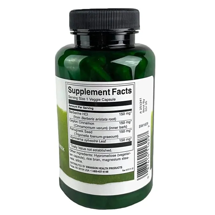 Berberin Swanson 400mg 60 kapsula
