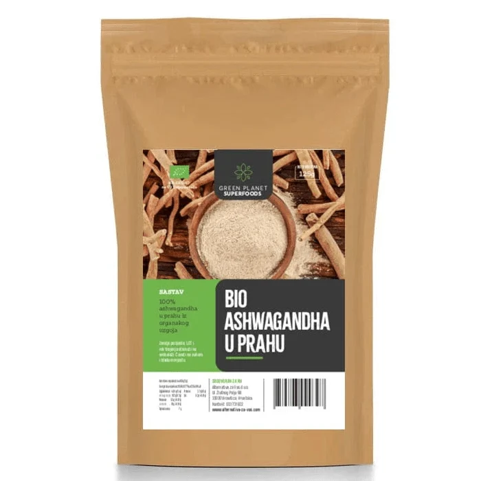 BIO Ashwagandha u prahu Green Planet Superfoods 300g
