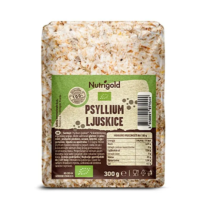 BIO Psyllium ljuskice Nutrigold 300g