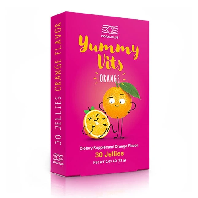 Coral Yummy Vits za djecu naranč 30 žele