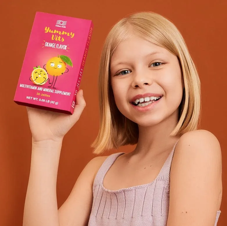Coral Yummy Vits za djecu naranč 30 žele