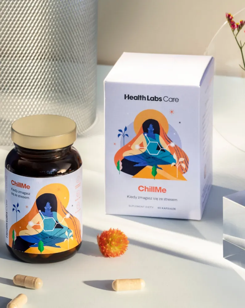 Dodatak protiv stresa s adaptogenima i EGCG ChillMe Health Labs Care 60 kapsula