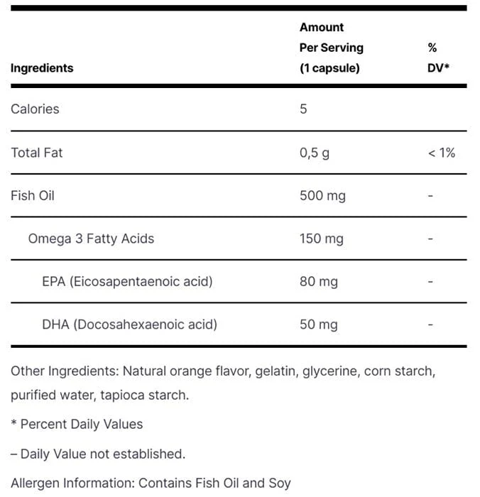 Omega 3 za djecu Coral Club 30 kapsula za žvakanje