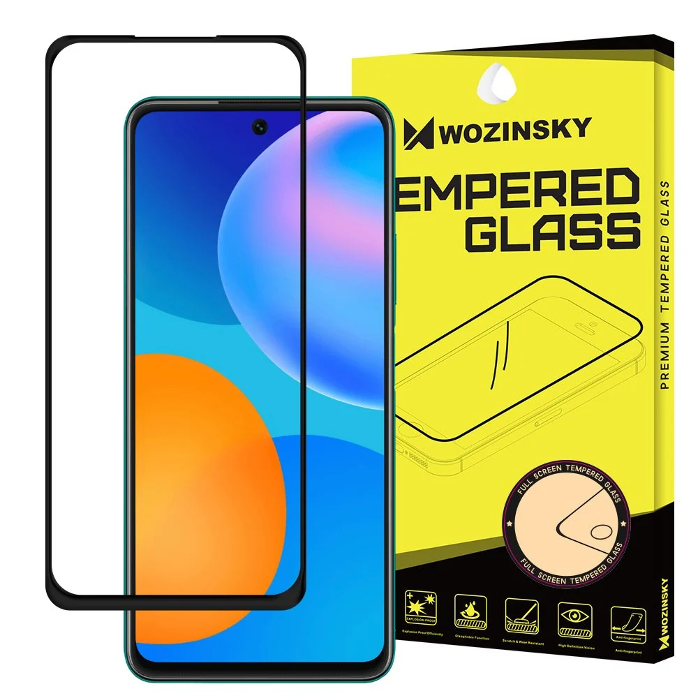 Kaljeno staklo zaštitnik zaslona s okvirom za Huawei P Smart 2021