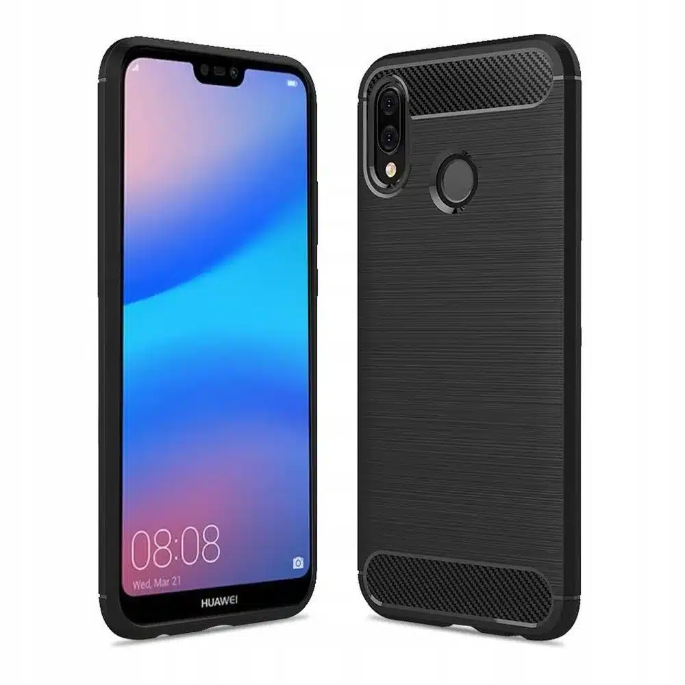 CARBON maska za HUAWEI P20 LITE crna