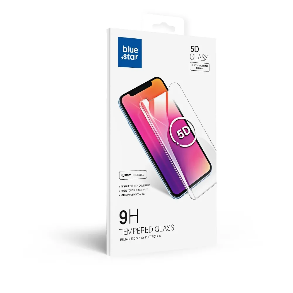Blue Star 5D kaljeno staklo - za Huawei P30 Pro (full glue/case friendly) - crno