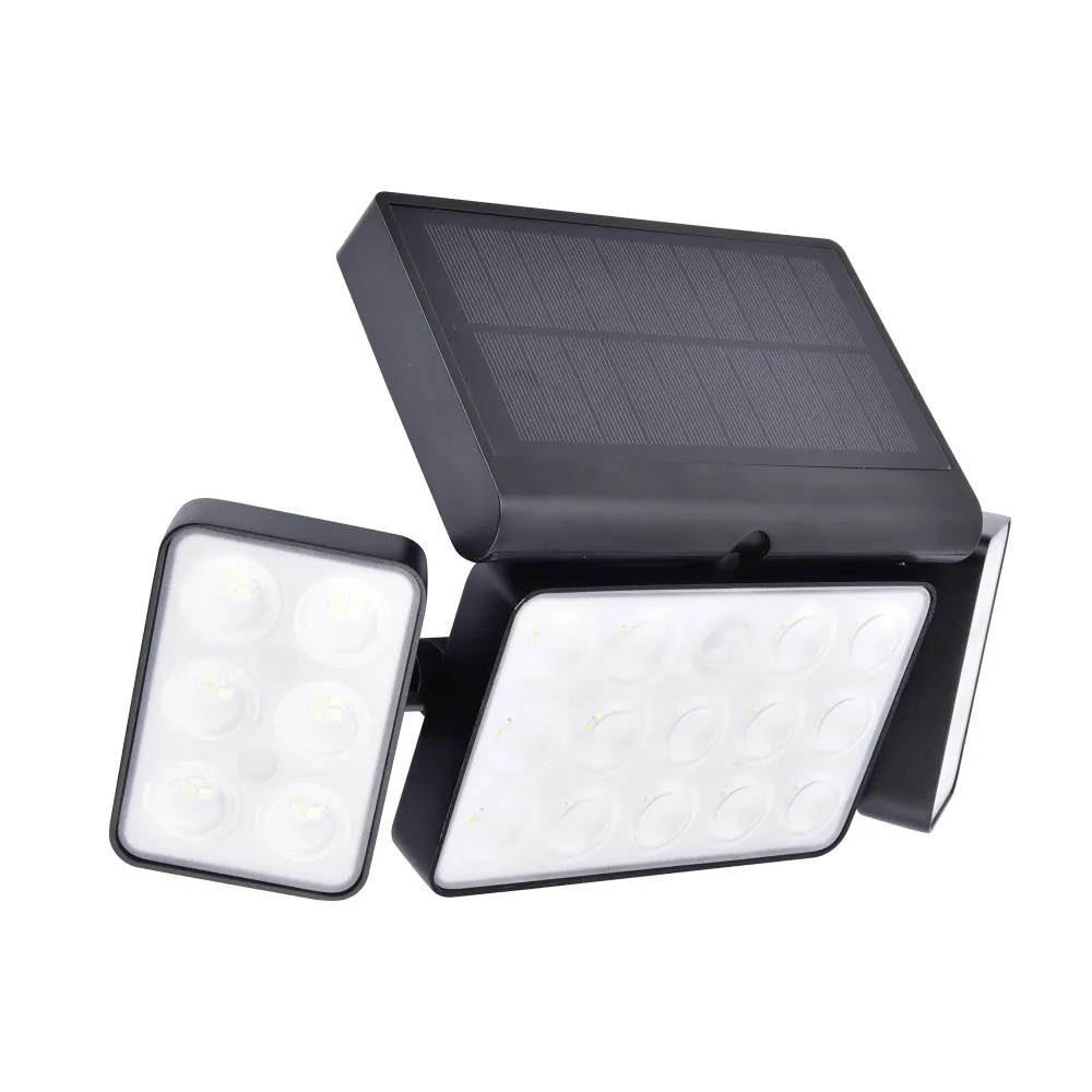 LED solarni reflektor TUDA, senzor pokreta, pametni, mat crna, 13W, CCT, IP44