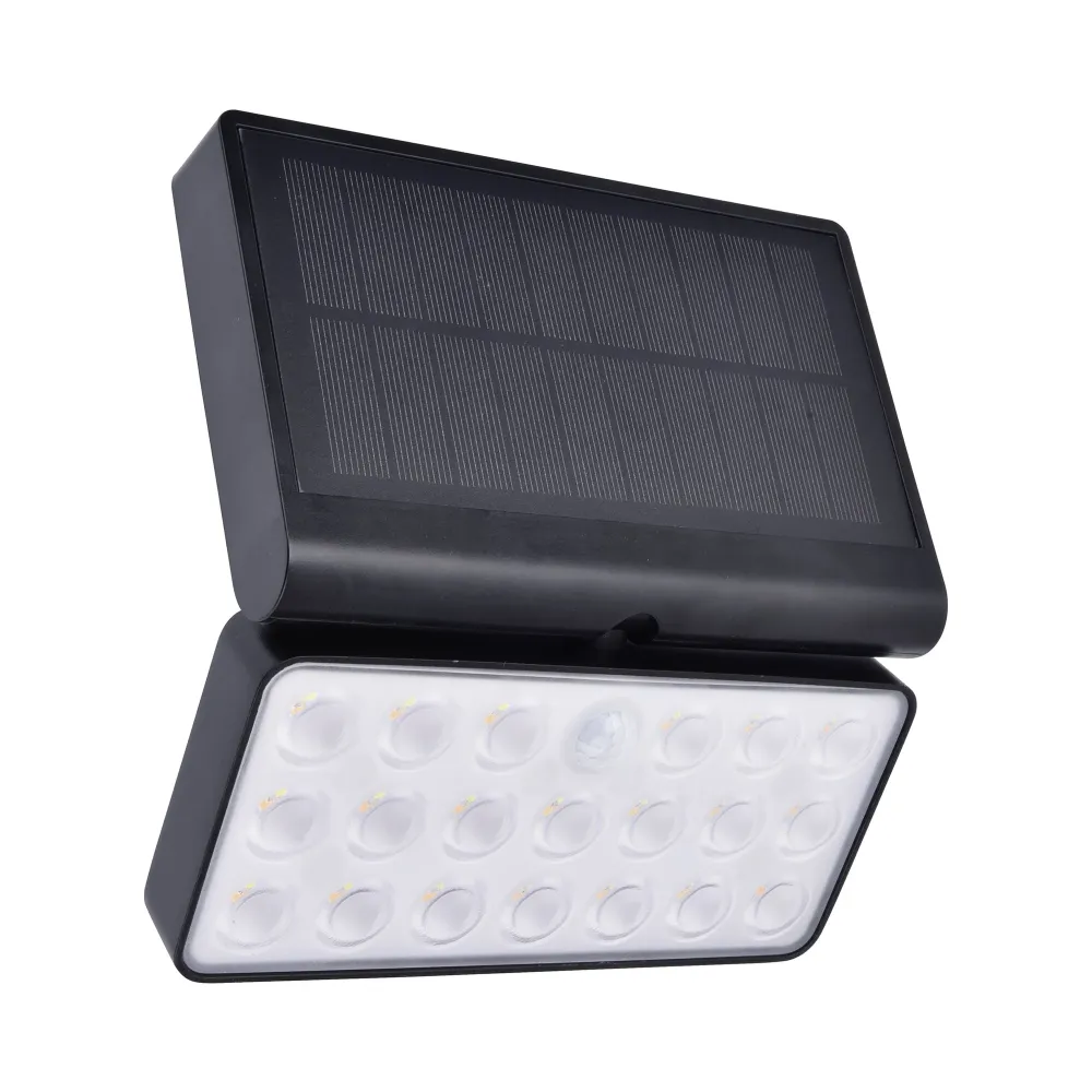 LED solarni reflektor TUDA, senzor pokreta, pametni, mat crna, 8.5W, CCT, IP44