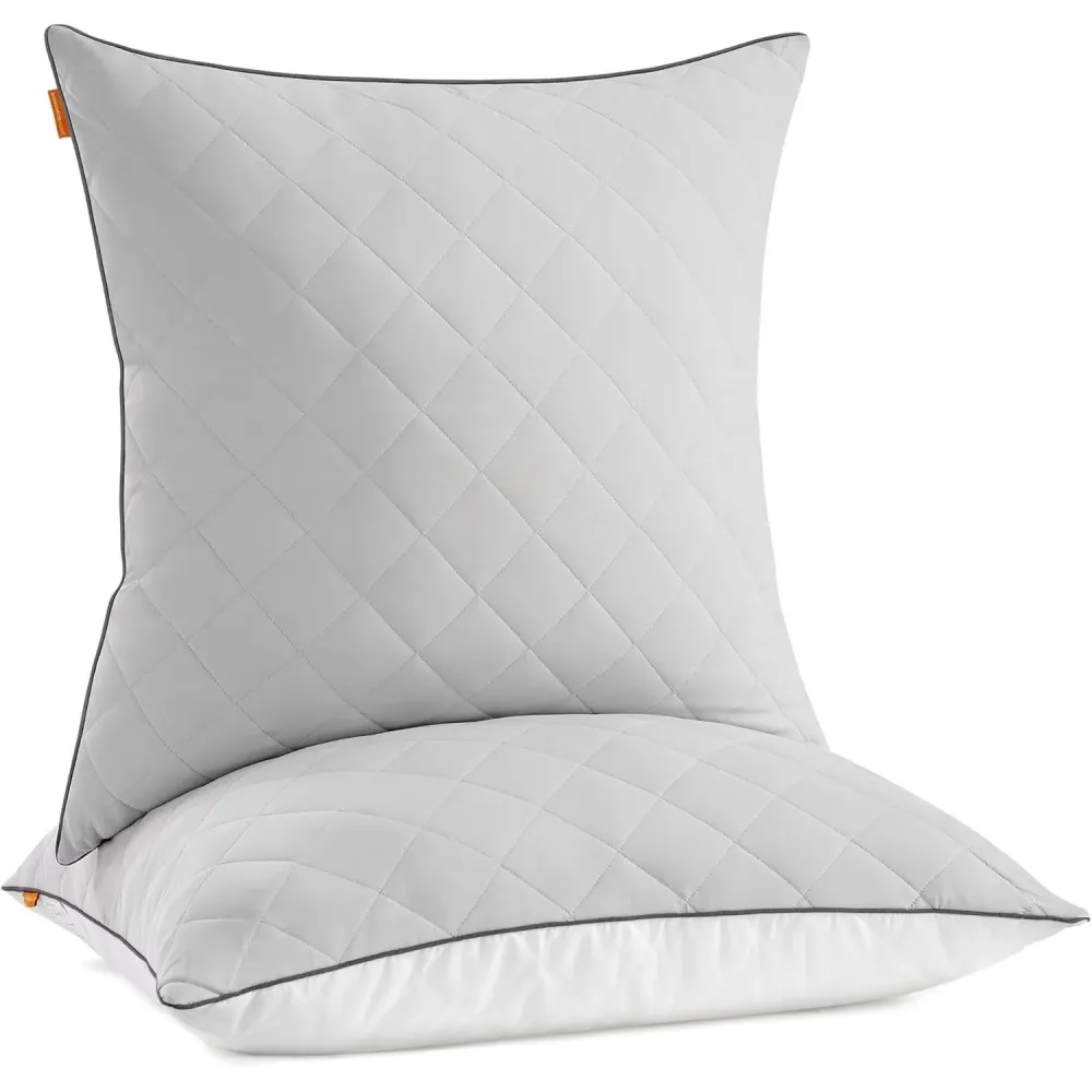 set jastučić od 2 komada, dvostrani, 80 x 80 cm, punjenje 1200 g, siva