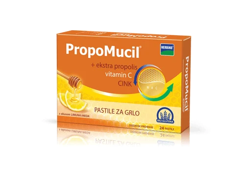 PropoMucil - 24 pastile, med i limun