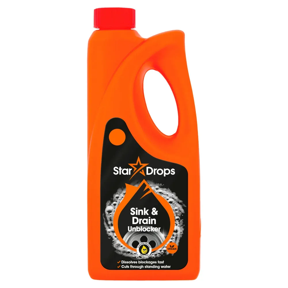 Star Drops Odčepljivač Sudopera i Odliva 500ml – Snaž Odčepljivač Odvoda za Trenutni Rezultat