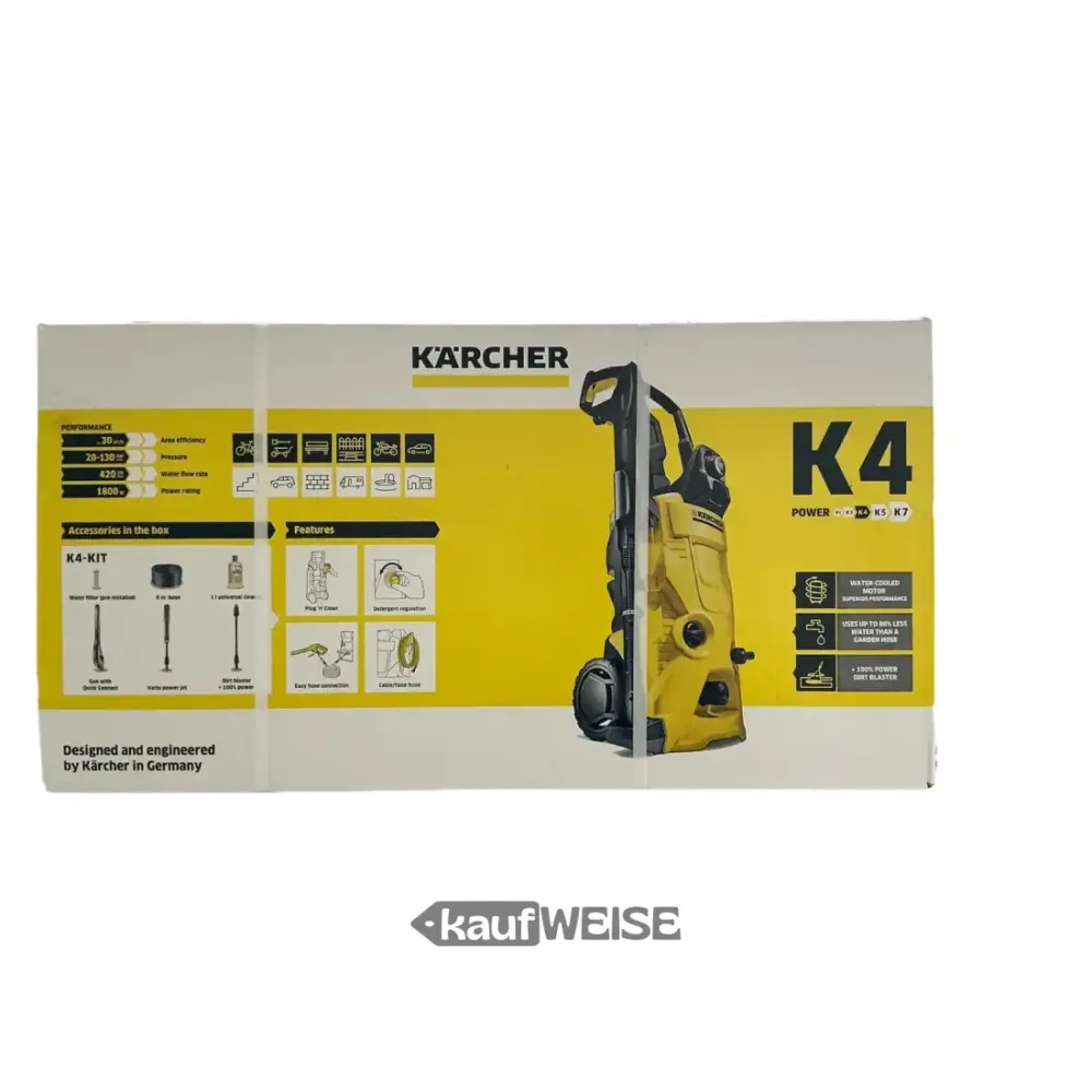 Kärcher K4 Power Control | Visokotlačni čistač 130 bar | Motor hlađen vodom