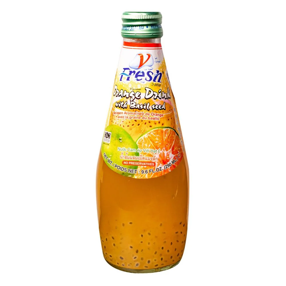 Fresh Orange Drink Basil Seed, napitak s okusom naranče sa sjemenkama bosiljka od 290ml