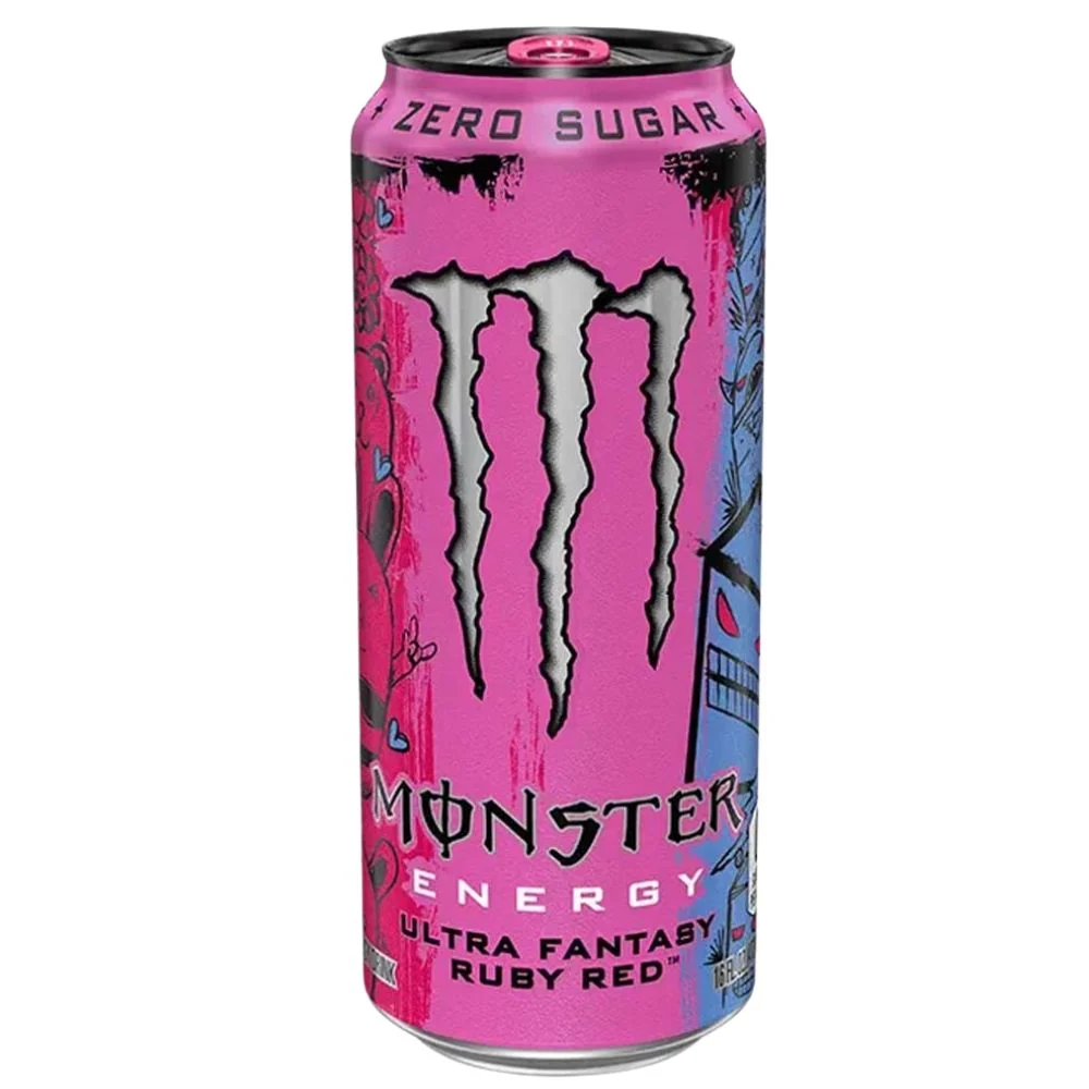 Monster Energy Ultra Fantasy Ruby Red, energetski napitak s okusom citrusa s nata de cocco od 473ml