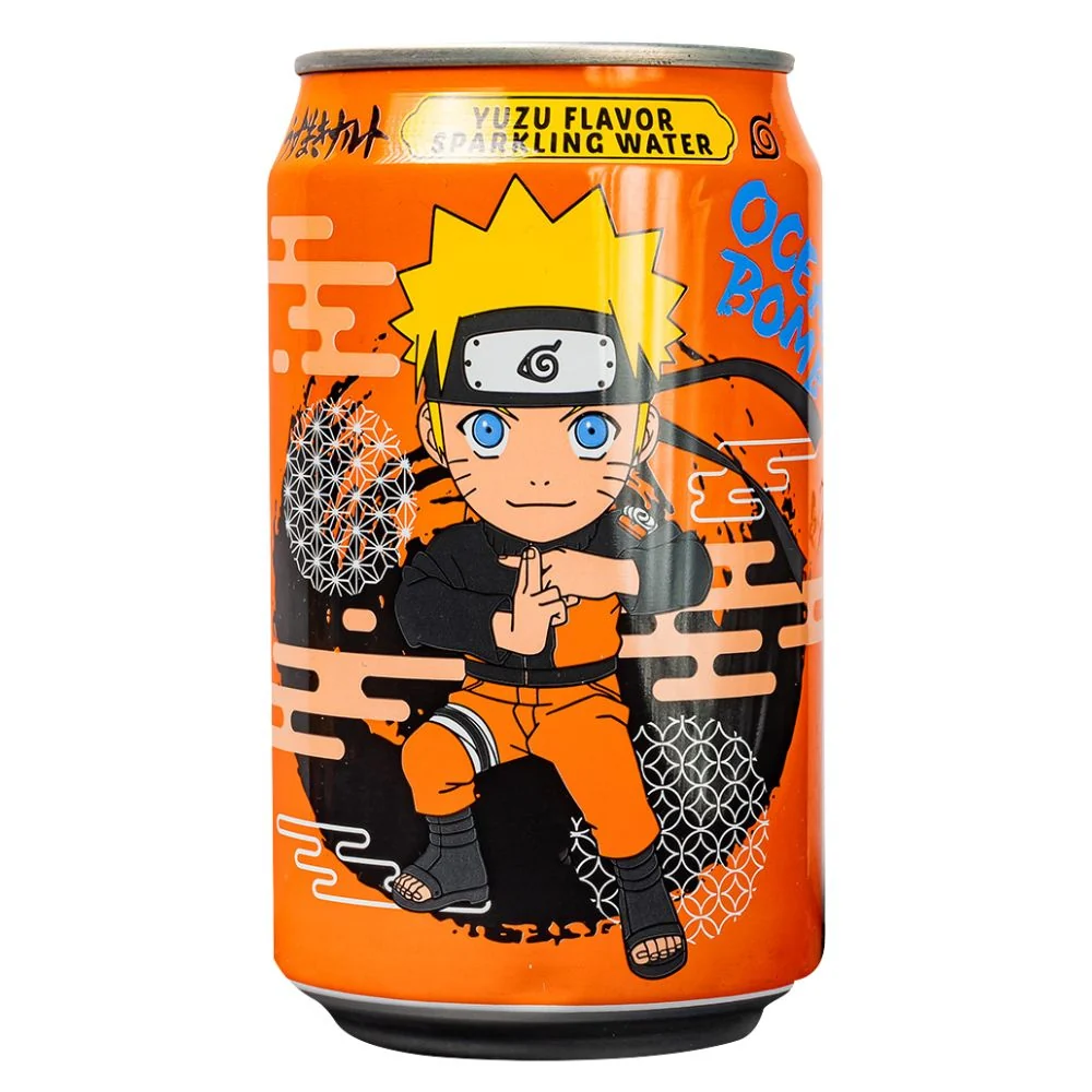 Ocean Bomb Naruto Yuzu Sparkling Water, gazirano piće s okusom pomela od 330 ml