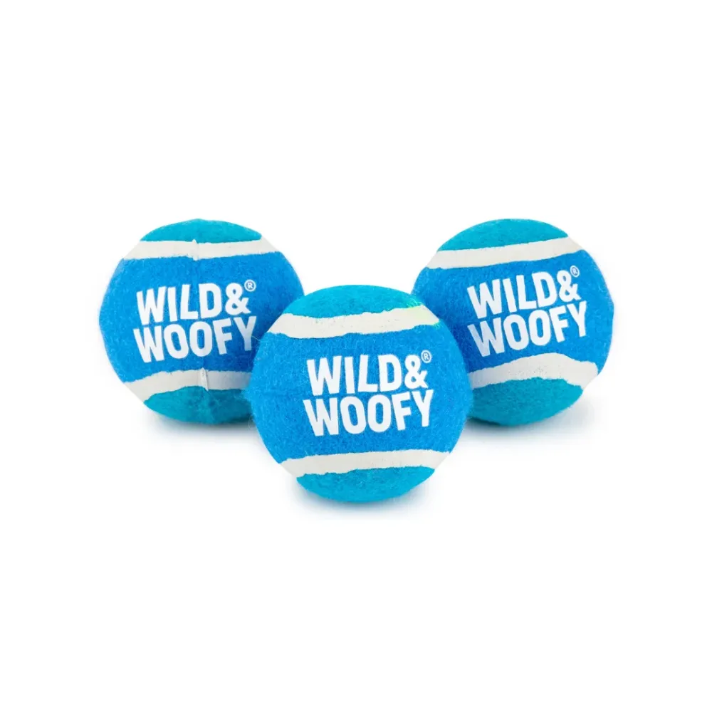 Set 3 Tennis Balls - Blue