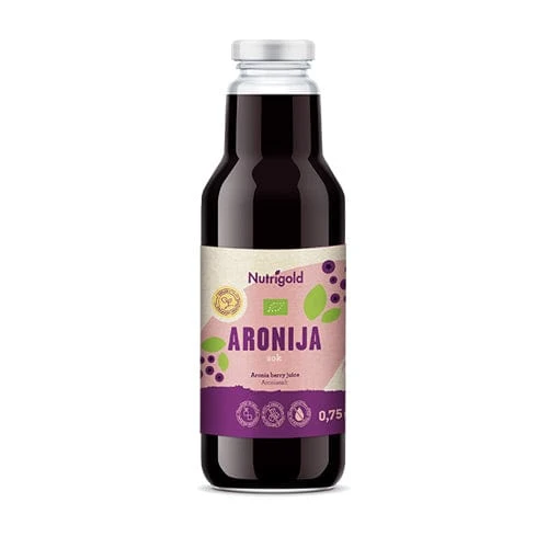 BIO Aronija 100%-tni sok 750ml Nutrigold
