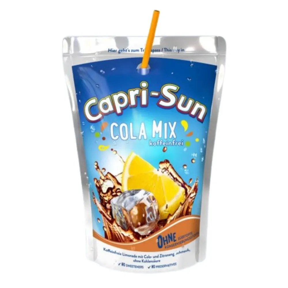 Capri Sun Cola, napitak s okusom cola i limuna od 200ml