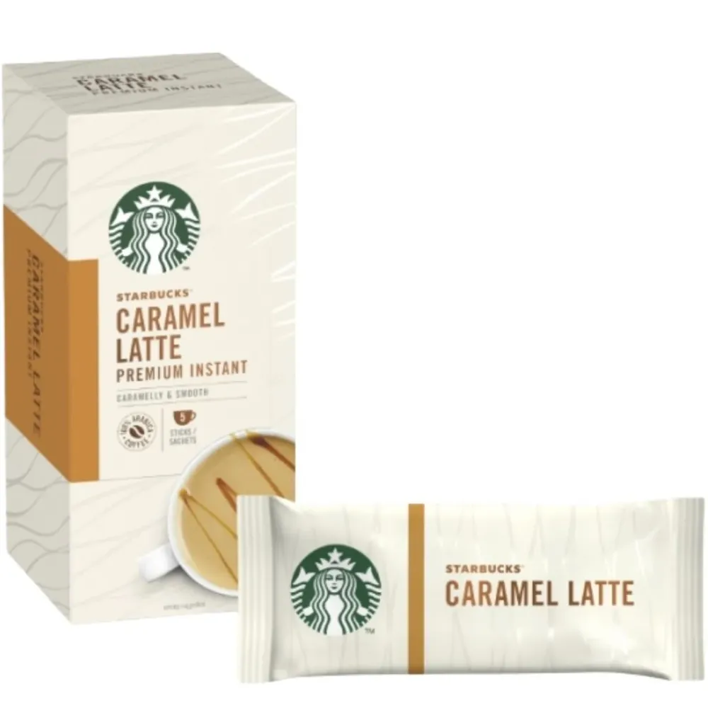 Starbucks Caramel Latte Premium Instant, 5 vrećica karamel lattea od 107,5g