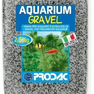 PRODAC Šljunak za akvarij, fini, 0,7-1 mm, crno-bijeli, 2,5kg
