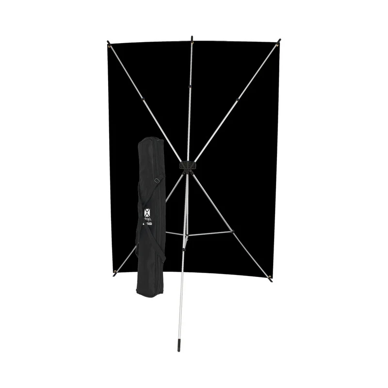 Westcott X-Drop držč + 1,5x2,1m Crna pozadina SET