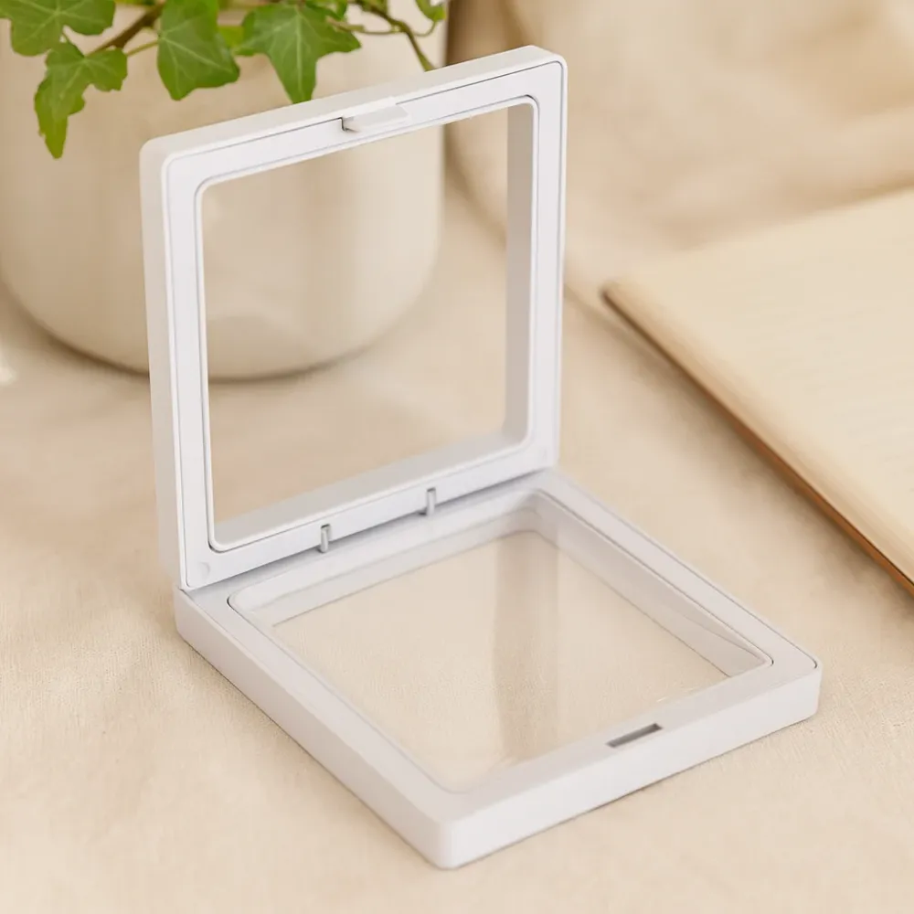 3D okvir za plutajući prikaz 11x11cm bijeli