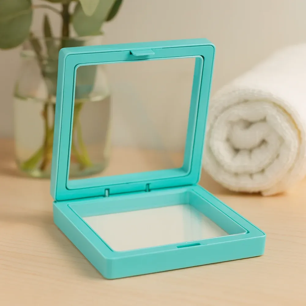 3D okvir za plutajući prikaz 7x7 cm tirkizna