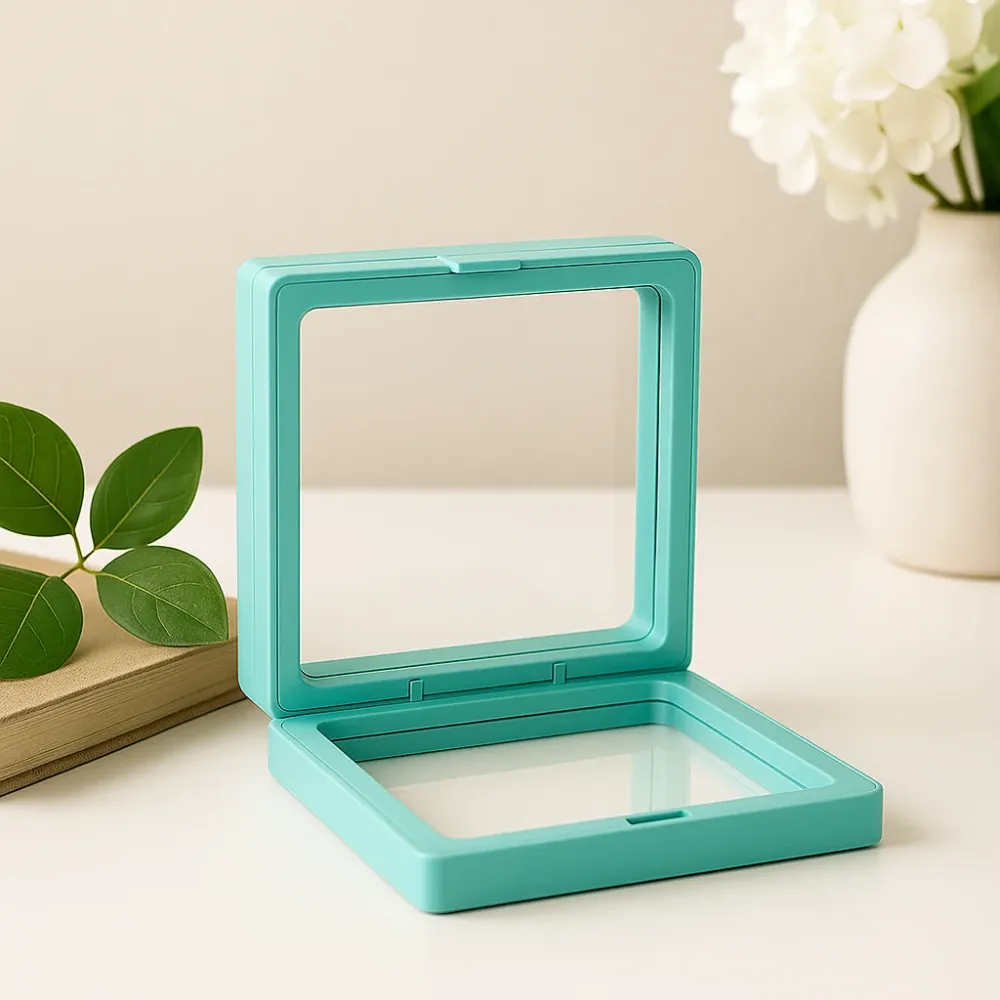 3D okvir za plutajući prikaz 9x9 cm tirkizna