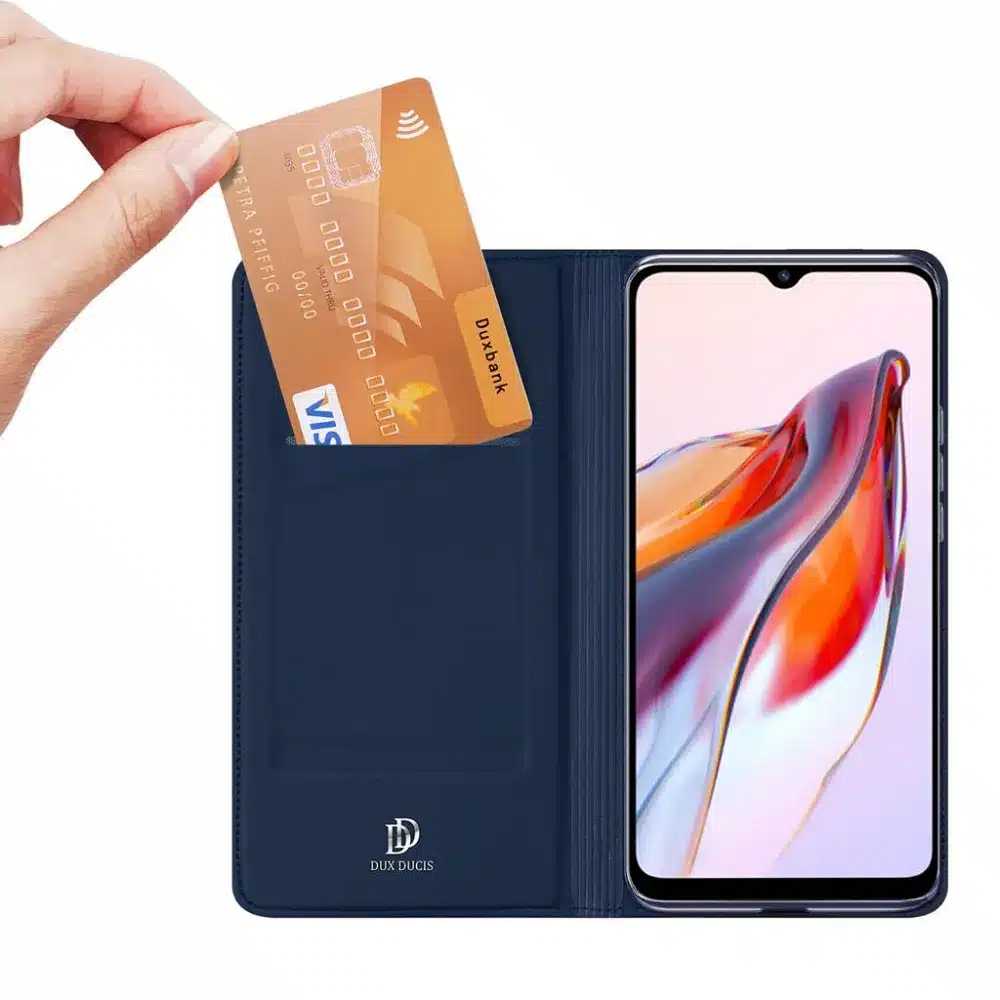 DUX DUCIS Skin Pro – preklopna torbica za Redmi 12C plava