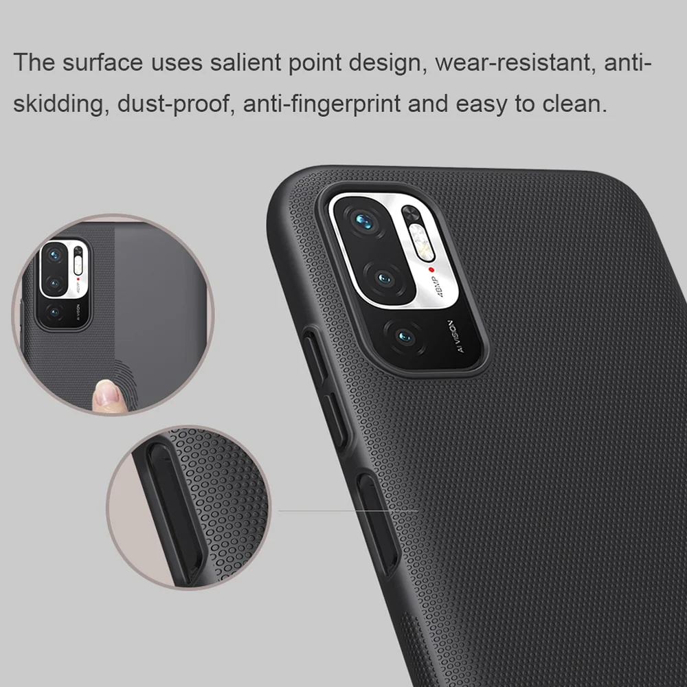 Nillkin - Super Frosted Shield - Xiaomi Redmi Note 10 5G / Poco M3 Pro 5G - crna
