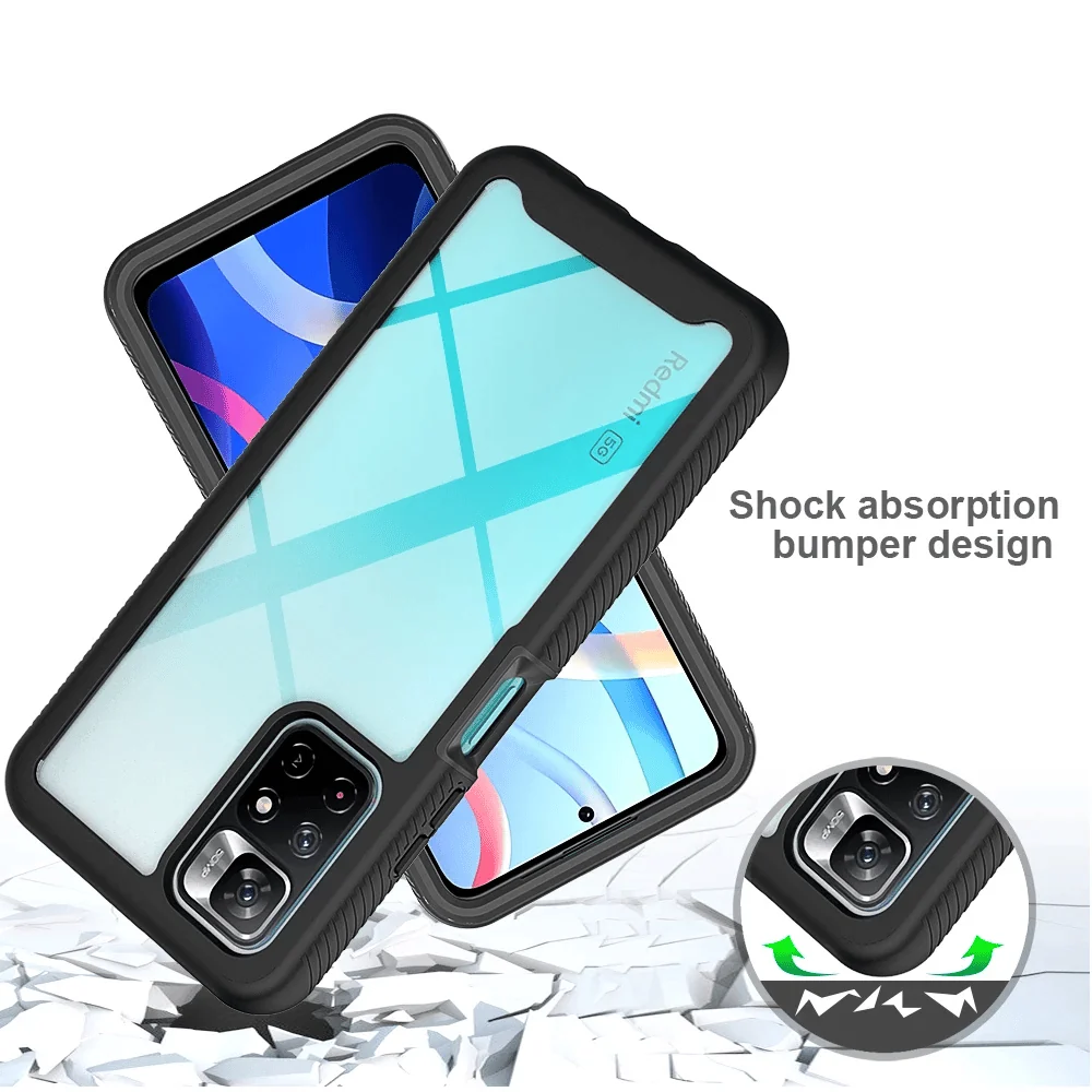 Techsuit - Defense360 Pro + Zaštita zaslona - Xiaomi Poco M4 Pro 5G - crna