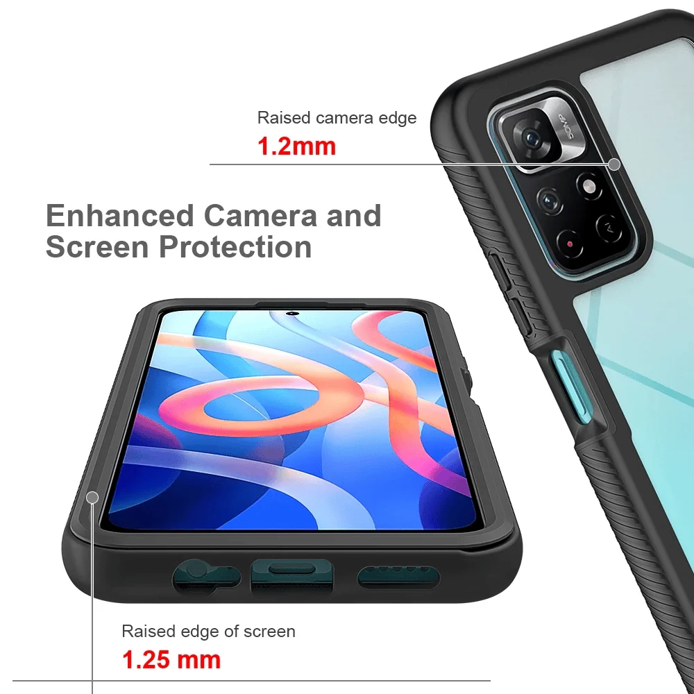 Techsuit - Defense360 Pro + Zaštita zaslona - Xiaomi Poco M4 Pro 5G - crna