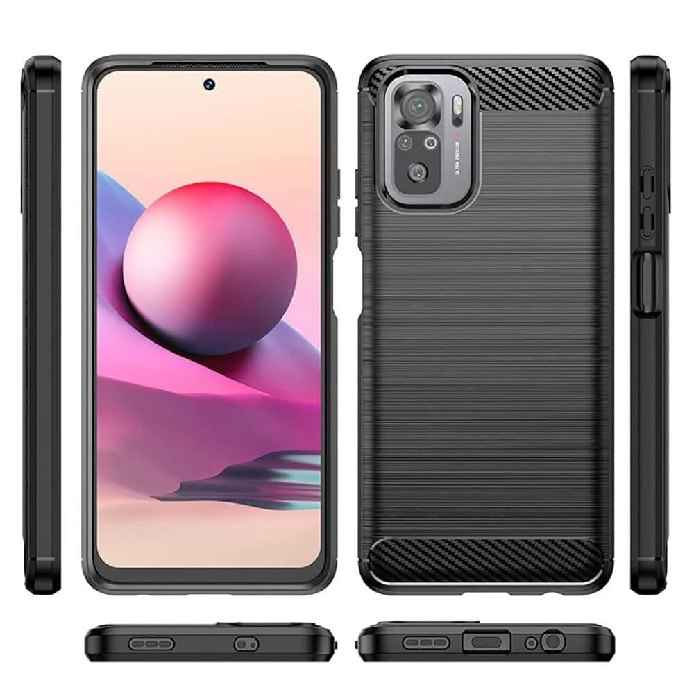 TECH-PROTECT TPUCARBON MASKA ZA XIAOMI POCO M5S / REDMI NOTE 10 / 10S