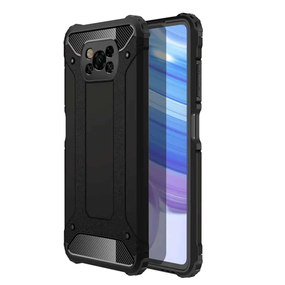 Techsuit - Hybrid Armor - Xiaomi Poco X3 / Poco X3 NFC / Poco X3 Pro - Crna