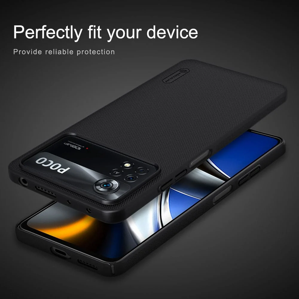 Nillkin - Super Frosted Shield maska za Xiaomi Poco X4 Pro 5G - crna