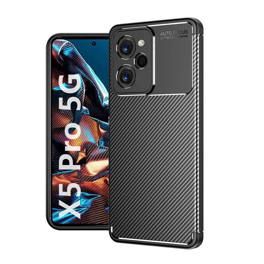 Techsuit – CarbonFiber maska za Xiaomi Poco X5 Pro – crna