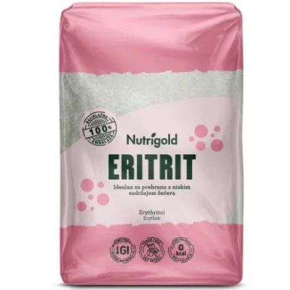 Eritrit Prirodni zaslađivač - Bez kalorija 1kg Nutrigold