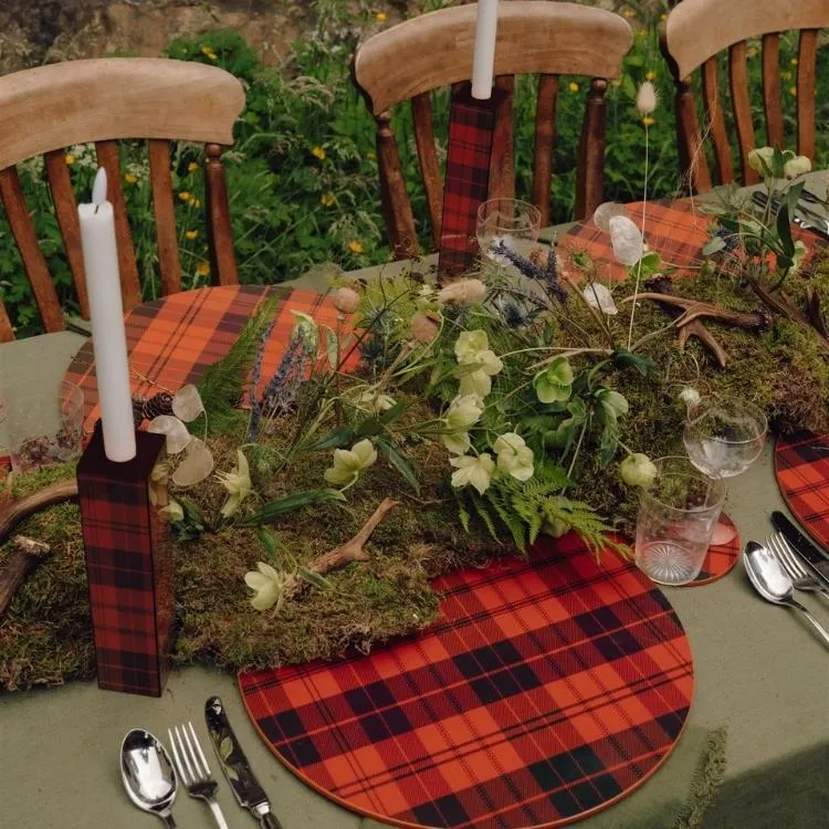 Ross Tartan podmetači - set od 4 komada