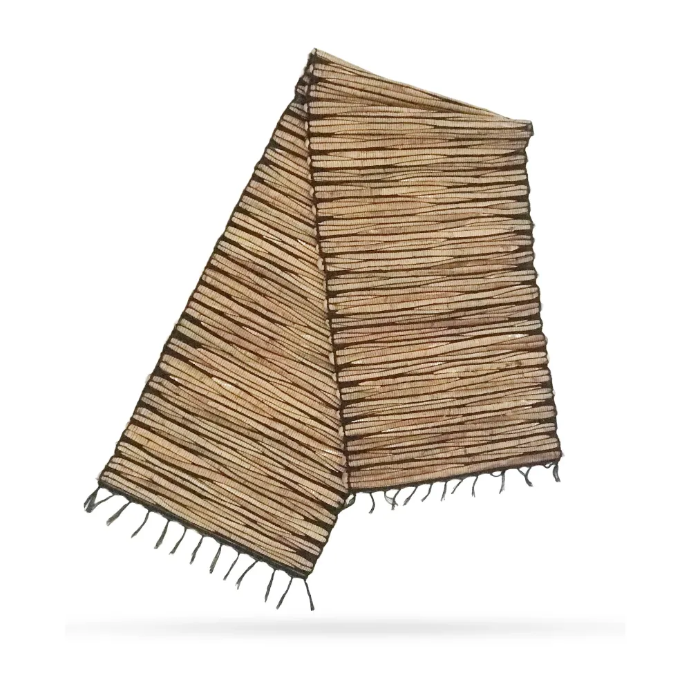 Staza za stol od vodene hijacinte – Crni tigar resice 150 cm