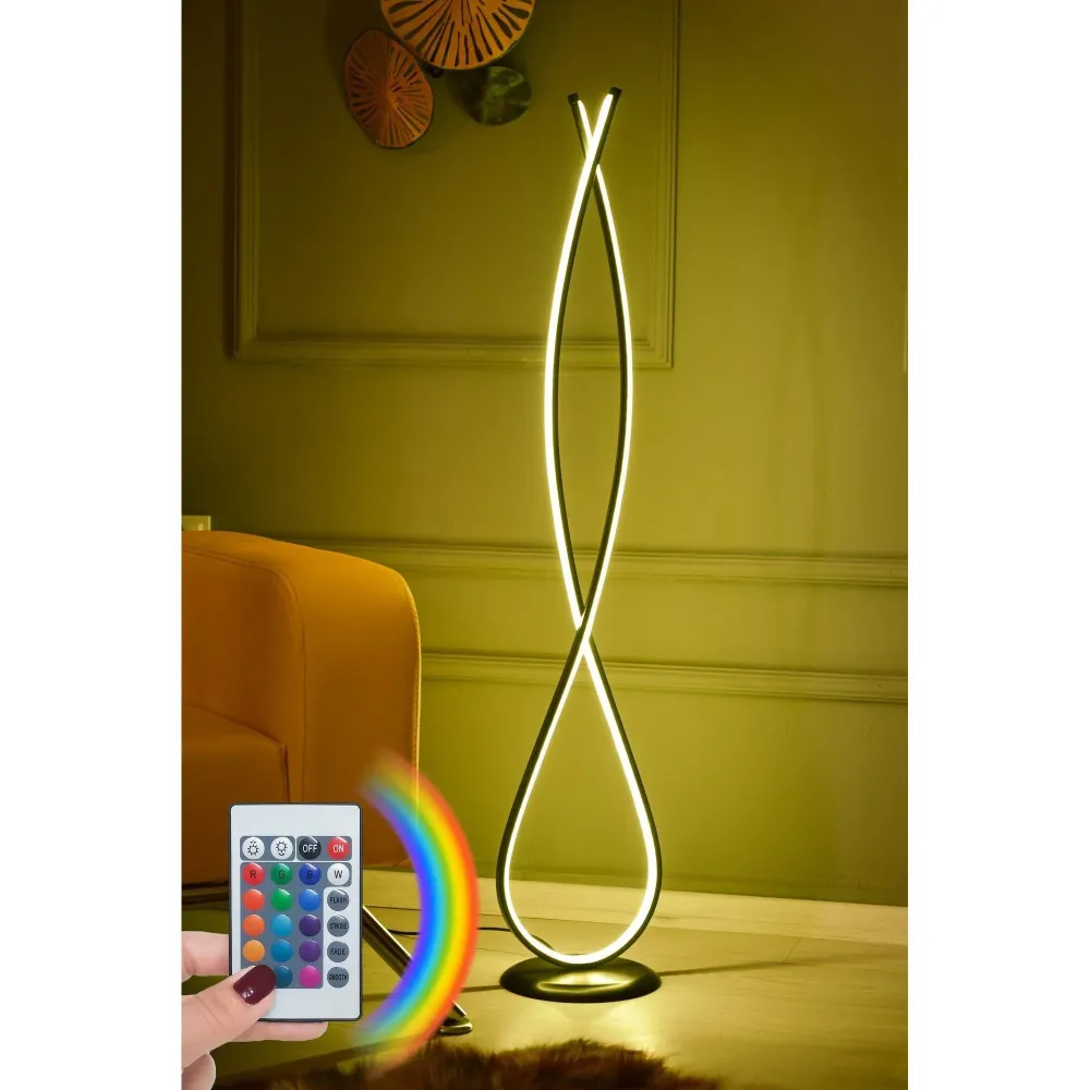 Podna lampa Infinity Black - Multicolor
