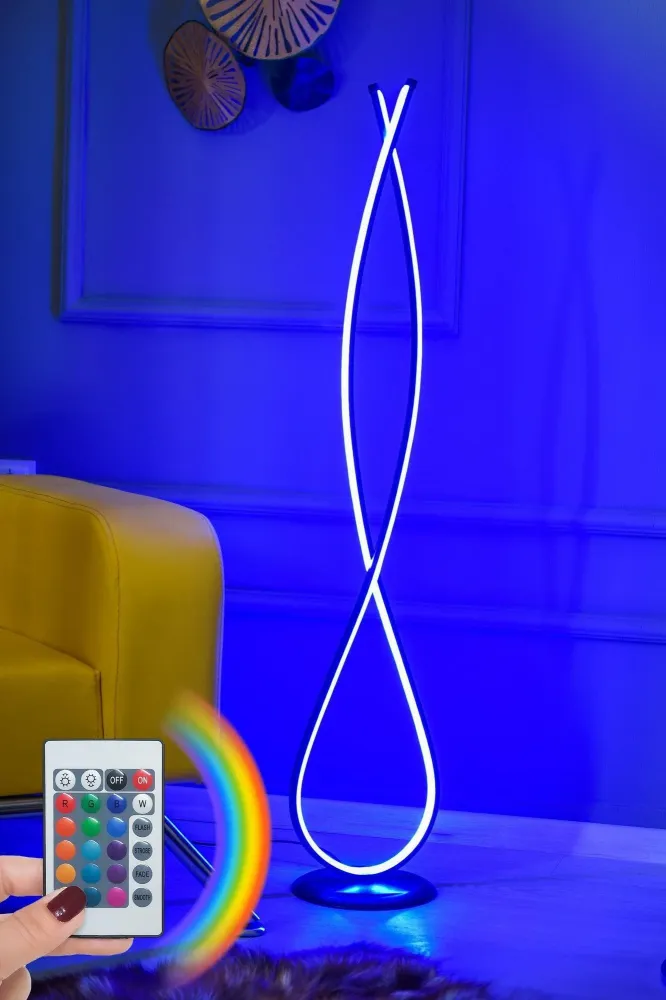 Podna lampa Infinity Black - Multicolor