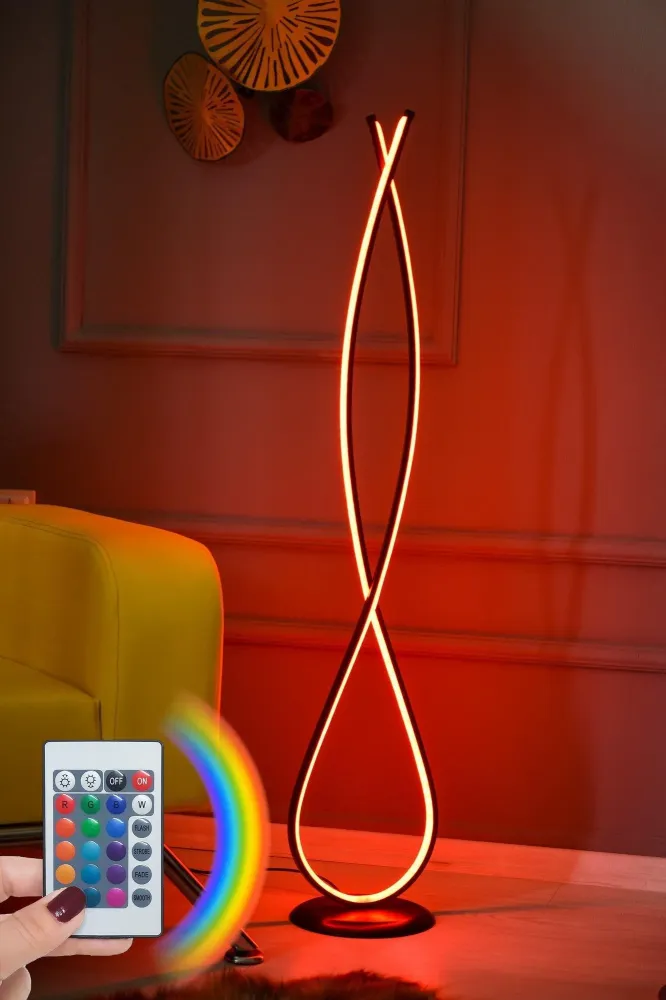 Podna lampa Infinity Black - Multicolor
