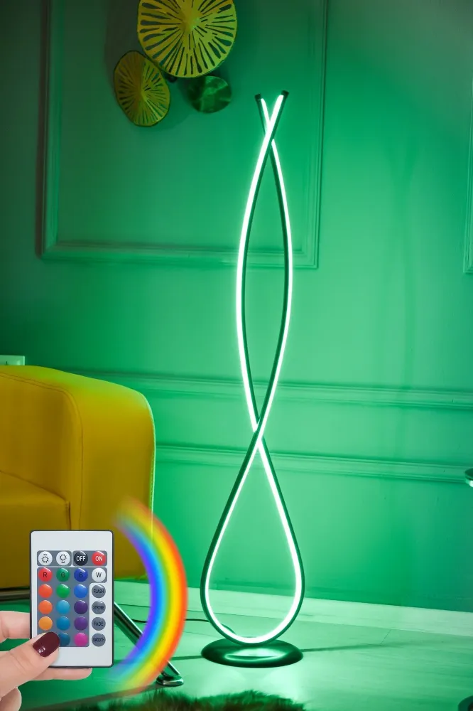Podna lampa Infinity Black - Multicolor