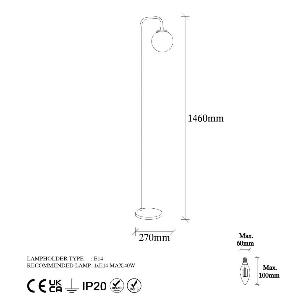 Podna lampa Viran - 10955