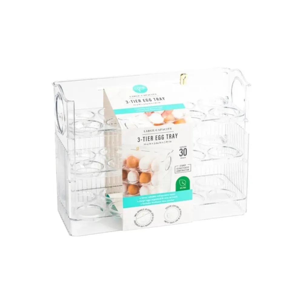 3 Tier 30-Egg Tray – Clear -