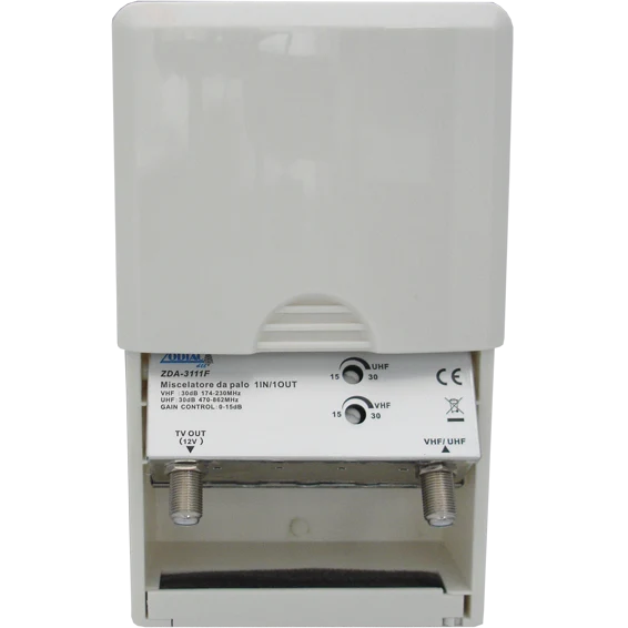 ZODIAC Pojačalo antensko, 1 ulaz 1 izlaz, 15/30dB - ZDA-3111F