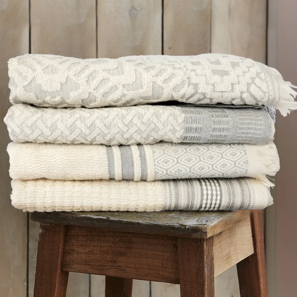 Amadora Wash Cloth- Grey- Natural