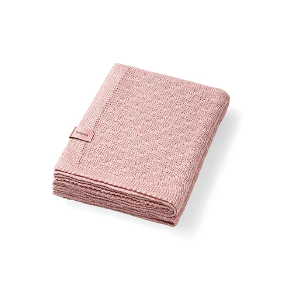 BabyOno Pletena bambus dekica 75x100 cm, roza